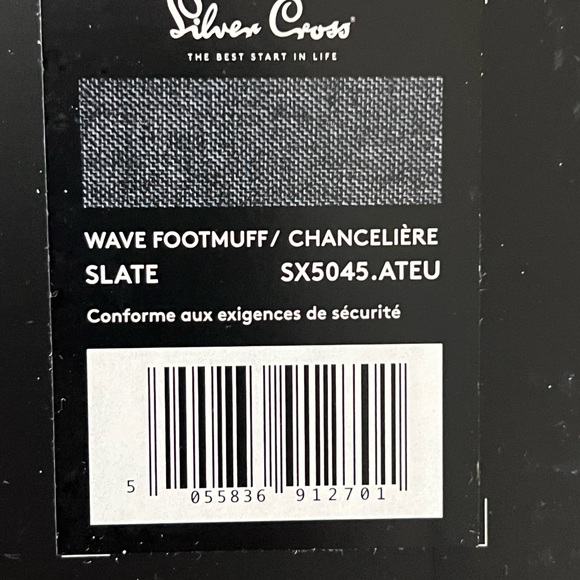 NIB $150 Silver Cross Wave Footmuff, slate - Picture 2 of 3